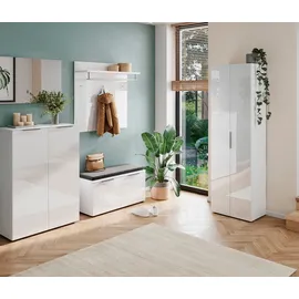 Germania Oakland Garderobenschrank 59,00x40,00x197,00 weiß