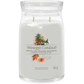 Yankee Candle Woodland Weekend Memories große Duftkerze 567 g grau