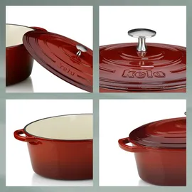 Kela Calido Bräter 33 x 26 cm oval rot