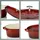 Kela Calido Bräter 33 x 26 cm oval rot