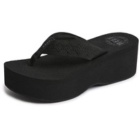 Reef Damen Sandy Hi Flipflop, Schwarz, 37.5 EU