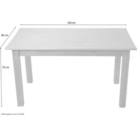 moebel-direkt-online möbel direkt online Massivholz-Esstisch 160x80 cm "Bosse"