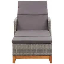vidaXL Sonnenliege 200 x 70 x 90 cm grau/anthrazit