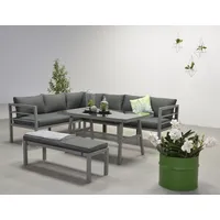 Garden Impressions BLAKES Alu Ecklounge Gartenmöbel Sitzgruppe links anthrazit