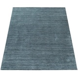 Paco Home Teppich »Loft 250«, rechteckig, Handgewebt, Kurzflor, aus 60% Viskose, 40% Baumwolle, grau
