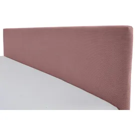 Sofa.de Polsterbettgestell mit USB-Anschluss ¦ rosa/pink ¦ Maße (cm): B: 130 H: 90