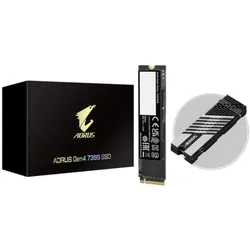 GIGABYTE interne SSD "AORUS Gen4 7300 SSD 2TB", eh13, B:8,10cm H:3,30cm T:13,30cm, Festplatten