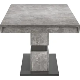 byLIVING Esstisch MATTHEW mit Auszugsfunktion, Breite 140-195 cm oder 160-215 cm Beton-Optik/dunkelgrau