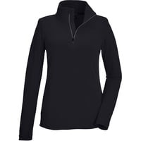 KILLTEC Damen Fleeceshirt mit Stehkragen und Reißverschluss KSW 101 WMN FLC SHRT, schwarz blau, 42,