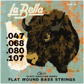 LA BELLA 0SF-4 Olinto Signature Flat Wound Bass Saiten 47-107