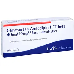OLMESARTAN Amlodipin HCT beta 40mg/10mg/25mg FTA 28 St