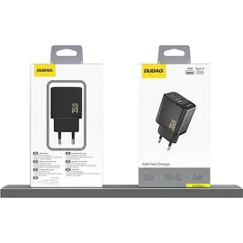 DUDAO A27 MaxC 35W Wandladegerät + USB-C Kabel – Schwarz