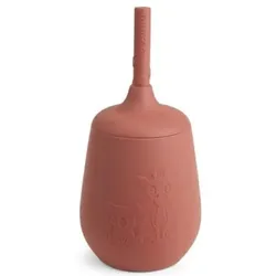 nuuroo Trinkbecher mit Strohhalm Adita 230ml, Mahogany