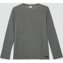 s.Oliver Strukturiertes Langarm-Jerseyshirt mit kleiner Stickerei - grau - 158/164