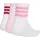 adidas 3er Pack Cushioned Sportswear Mid Cut Socken White/Clear Pink/Active Maroon 46-48