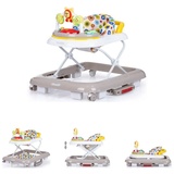 Chipolino Lauflernwagen 4 in1 Friends Wippe Musik Licht höhenverstellbar Stopper grau