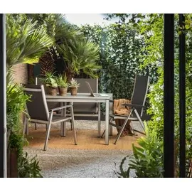 MWH Das Original Kedline Multipositionssessel 62 x 67,5 x 111 cm silber/anthrazit klappbar