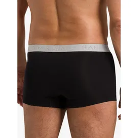 Hanro Cotton Essentials Boxershorts Schwarz / Weiß S 4er Pack