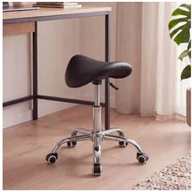 FineBuy Menton Kunstleder Schwarz