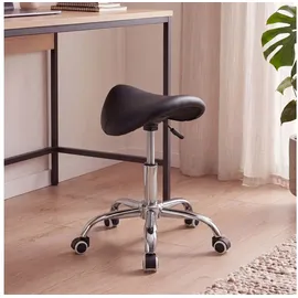 FineBuy Menton Kunstleder Schwarz