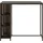 vidaXL Bartisch mit Regal 120 x 60 x 110 cm Braun