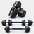 LACESTONE 2in1 Hantelset Kurzhantel Langhantel Set 30 kg schwarz / blau