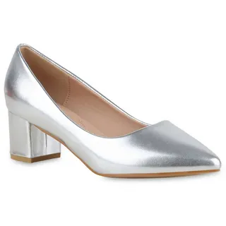 VAN HILL Damen Klassische Pumps in Silber