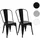 MCW Bistrostuhl MCW-A73 Metall schwarz 2er Set