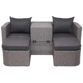MCW Lounge-Set, grau, Kissen anthrazit