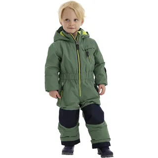 KILLTEC first instinct by killtec FIOW 32 MNS ONPC Overall/Schneeanzug in Daunenoptik mit Kapuze, stahlmint, 98-104, waldgrün