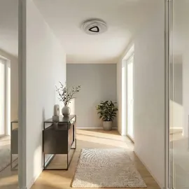 LINDBY Rebeka 1-flammig rund weiß Kunststoff