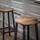 VASAGLE Barhocker rund 32 x 65 cm Braun