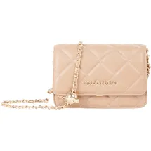Valentino Ocarina Flap Bag Umhängetasche Polyurethan Beige