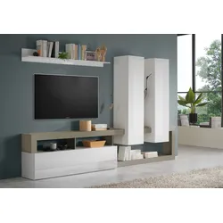 Wohnwand INOSIGN "Hamburg", grau (weiß, taupe), Kastenmöbel-Sets