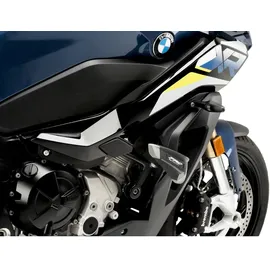PUIG Motorschutz Pro 2.0 aus Polyamid mit elastomeren Zonen und aerodynamischem Design für erweiterten Schutz, Schwarz