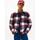 Tommy Hilfiger Tommy Jeans TJM Check Teddy Overshirt EXT - M