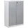 Beliani Zehna Aktenschrank 80 x 40 x 117 cm Grau/Weiß