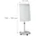 Relaxdays Flipchart 70 x 185 cm Grau/Mehrfarbig