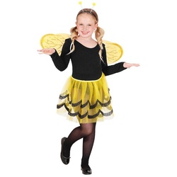 Widdmann Kostüm Kleine Biene Accessoire-Set, Tutu, Flügel und Haarreif für süße Bienchen gelb