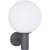 GLOBO Außenleuchte Wandleuchte Gartenlampe Edelstahl Fassadenleuchte, Fernbedienung dimmbar Memoryfunktion,
