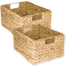 HMF Aufbewahrungskorb 36 x 28 x 20 cm 2-tlg. beige