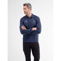 LERROS Langarm-Poloshirt »LERROS Langarm Rugbyshirt blau