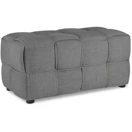 Homestyle4u Hocker Grau, 86x40x43 cm, Wohnzimmer, Hocker, Sitzhocker