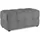 Homestyle4u Hocker Grau, 86x40x43 cm, Wohnzimmer, Hocker, Sitzhocker
