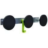 Alba Krapf Wandgarderobe PMS3 3 Haken Schwarz