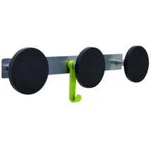 Alba Krapf Wandgarderobe PMS3 3 Haken Schwarz