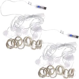 ideoon lights Lichtervorhang LED 3x3 m warmweiß
