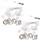 ideoon lights Lichtervorhang LED 3x3 m warmweiß