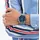 Tommy Hilfiger Multi Zifferblatt Quarz 44 mm Edelstahlgehäuse silber Edelstahl-Mesh-Gliederarmband blau M