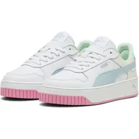 Puma Carina Street Turnschuhe, Puma White Turquoise Surf Puma Silver, 38